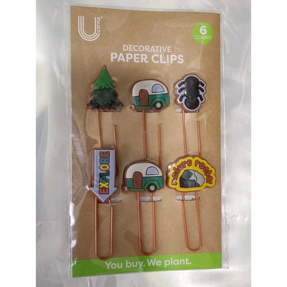 Paperclips‎ U STYLE DECORATIVE Camping Fancy CLIPS U-Style SEE BB16.1WA944